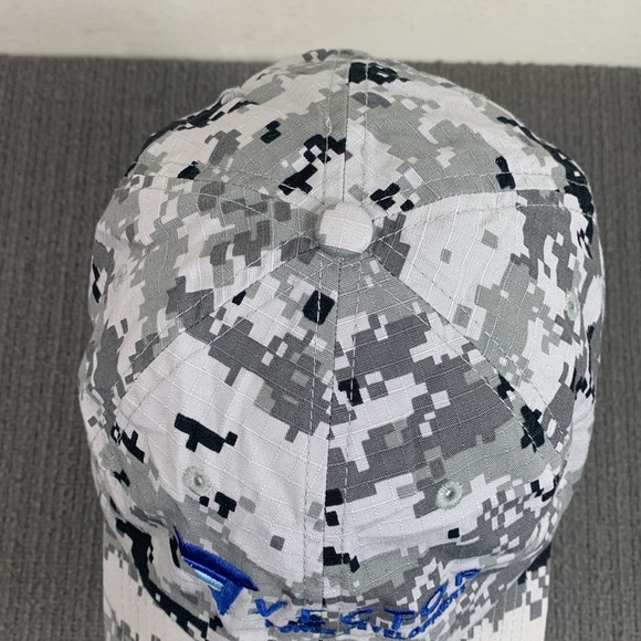Vector Force Development Baseball Hat OSFA Gray Digital Camouflage Strapback - Picture 6 of 14